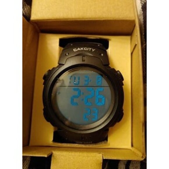 New Mens Digital Sports Watch LED Screen Large Face Military Watches for Men - Picture 2 of 2